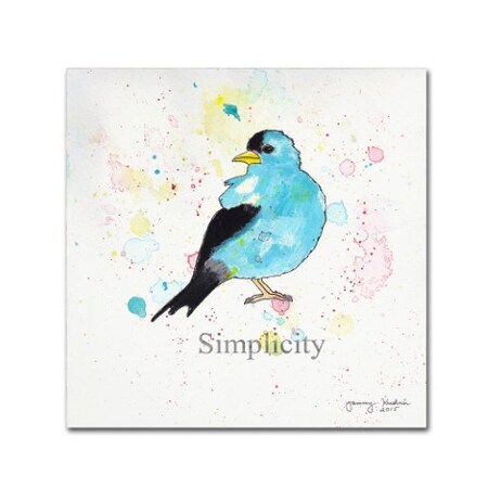 Tammy Kushnir 'Simplicity 1' Canvas Art,18x18
